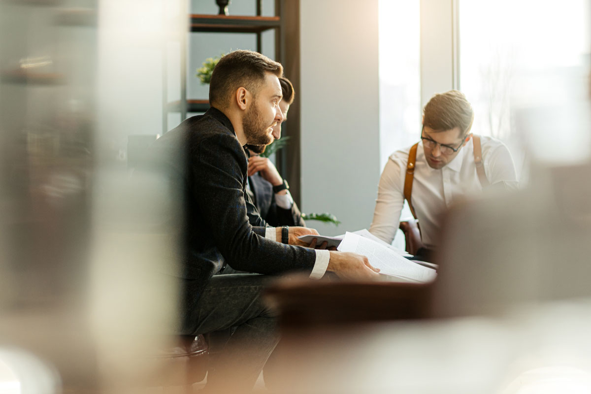 business partners coworking